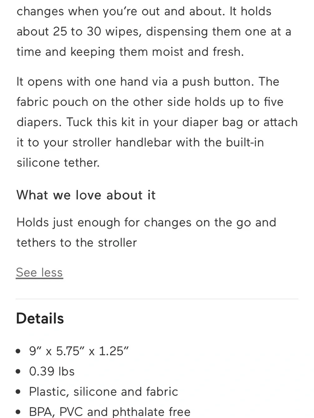 OXO Tot On The Go Baby Wipes Holder with Diaper Pouch